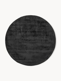 Rond handgeweven viscose vloerkleed Jane