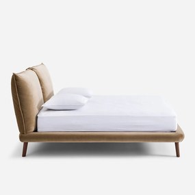 Bed, fluweel, Aurore design E. Gallina