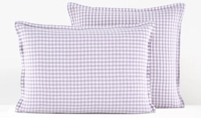 Kussensloop in gewassen linnen, Acélie Lilas