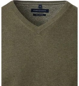 Sweater Groen Casa Moda  Pullover Olijfgroen