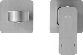 Inbouw wastafelkraan REA Arlo Brush Nickel