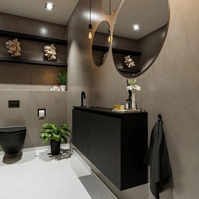 Mondiaz Ture 120cm toiletmeubel urban met wastafel urban links 1 kraangat