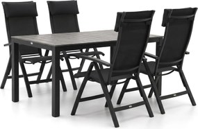 Diningset Bellagio | 4 personen | Tuinset polywood | 5-delig | Kees Smit Tuinmeubelen
