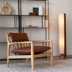 Voetlamp in simili en linnen, Glipie