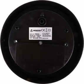 Bulleye lamp rond zwart
