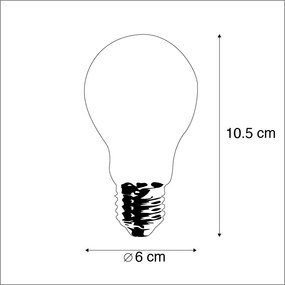 Set van 5 E27 dimbare LED lampen A60 5W 470 lm 2700K