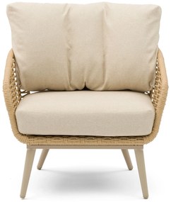 Stoel en Bank Loungeset 5 personen Aluminium/rope Grijs  Coco Vinci/Ronda
