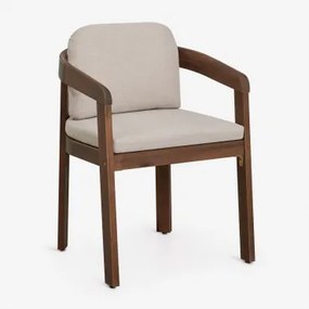Set Van 2 Tuinstoelen Met Armleuningen Van Acaciahout Uleno Donker Acaciabruin - Sklum