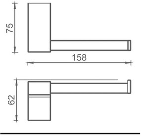 Plieger Altea toiletrolhouder geborsteld gunmetal