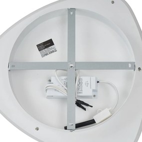 Design plafondlamp wit met donkergrijs organisch incl. LED dimbaar - Taylor