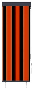 vidaXL Rolgordijn voor buiten 60x250 cm oranje en bruin