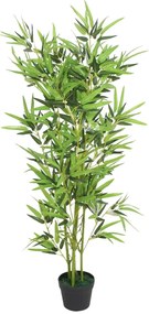 vidaXL Kunstplant met pot bamboe 120 cm groen