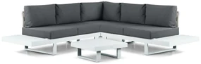 Hoek loungeset 5 personen Aluminium Wit  Lifestyle Garden Furniture Lorenzo