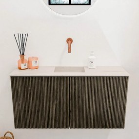 Mondiaz Joya DLux 80cm toiletmeubel shadow met wastafel faye midden zonder kraangat meli