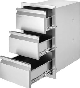 VEVOR Buitenkeuken Laden Vlakke Inbouw Grill Laden met RVS Handvat, Grill Eiland Laden voor Buitenkeukens of Patio Grill Stations 377 x 646 x 480 mm