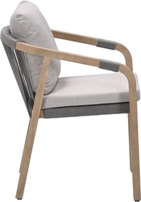 Garden Impressions Alora lounge dining stoel - grey sand