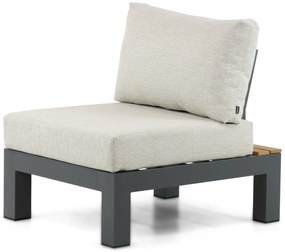 Loungeset 6 personen Aluminium/Teak Grijs Lifestyle Garden Furniture Vittoria