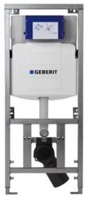 QeramiQ Dely Toiletset - 36.3x51.7cm - diepspoel - rimless - Geberit UP320 inbouwreservoir - softclose toiletzitting - bedieningsplaat mat antraciet - ronde knoppen - wit glans SW543431/0701131/SW1102376