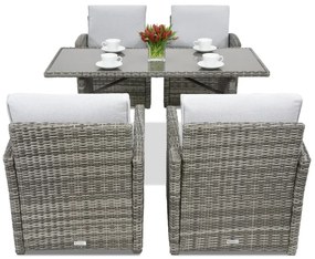 Monaco Premium 4 Garden Point tuinmeubelen grijs
