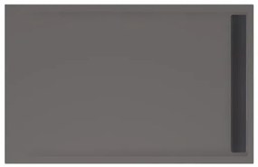 Xenz Easy Tray douchevloer - 140x90x5cm - acryl - zonder gootcover - antraciet 6947-05