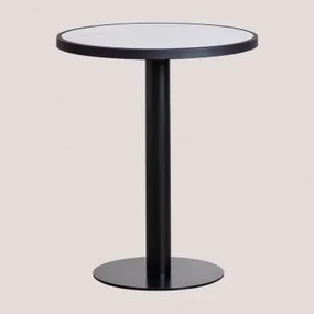 Ronde Barkruk Ø60 Cm In Caramel Gres Wit - Sklum