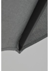 Garden Impressions Zweefparasol Hawaii Deluxe 300x300 - donker grijs - licht grijs
