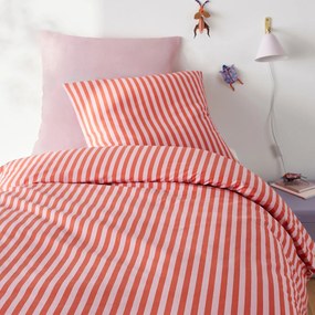 Bedset 50% gerecycled katoen, Sacha roze