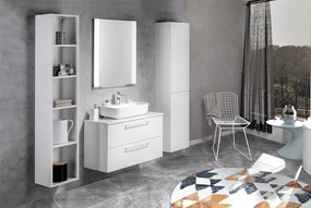 Sapho Cirasa wastafel onderkast 80x46x75cm met 3 lades wit glans