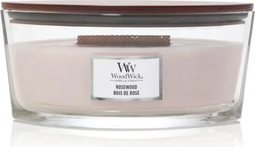 WoodWick geurkaars - Ellipse HearthWick Flame - Rosewood