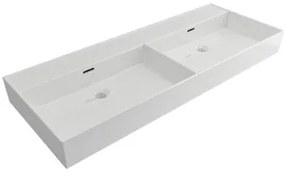 Plieger Kansas badmeubel 120cm met dubbele glans witte wastafel zonder kraangat beach eiken
