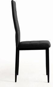 Set 4 Lan Kunstlederen Stoelen