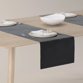 Dekoria Rechthoekige tafelloper, zwart, 40 x 130 cm