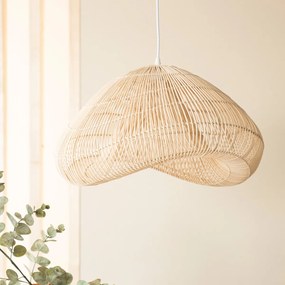 By-Boo Lunar Rieten Lamp Organische Vorm Naturel
