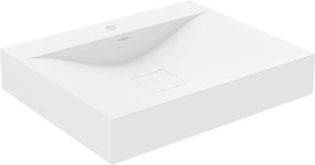 Mexen Poli opbouw waskom van conglomeriet 1/O 60 x 48 cm, wit - 23026001