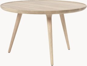 Ronde salontafel Accent van eikenhout, handgemaakt
