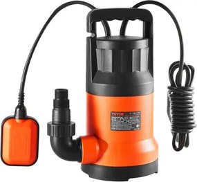 VEVOR vuilwaterpomp, 700W, 15700 L/u hoge doorstroming, 10,1 m opvoerhoogte, dompelpomp, draagbare waterpomp met 3 m netsnoer voor het pompen van water uit zwembaden, vijvers en kelders