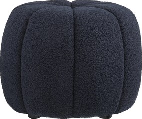 Paisley Poef Bouclé - Navy
