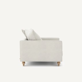 Linnen fluwelen fauteuil, LAZARE