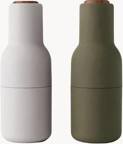 Zout- en pepermolen Bottle Grinder met walnootdeksel, 2-delig