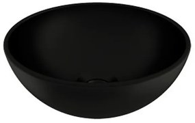 Plieger Mini Round waskom - 26x26x12cm - mat zwart 271104