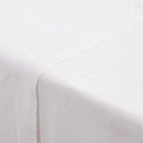 Effen plat laken in gewassen linnen, Linot