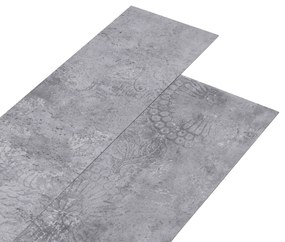 vidaXL Vloerplanken zelfklevend 4,46 m² 3 mm PVC cementgrijs