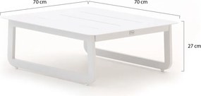 Loungetafel Bellagio  | Vierkant  | Tuintafel Aluminium | 70x70cm | Kees Smit Tuinmeubelen
