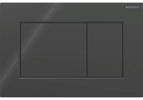 Geberit Sigma01 bedieningsplaat - 2-toets spoeling - vierkant - glans zwart 115.660.DW.1