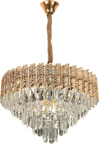 Hanglamp met kristallen G054-CP 50cm GOLD