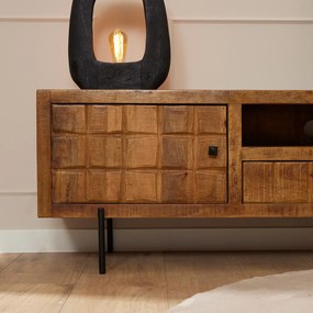 Starfurn Brandy Tv-meubel In Mangohout 180 Cm - 180x40x55cm.