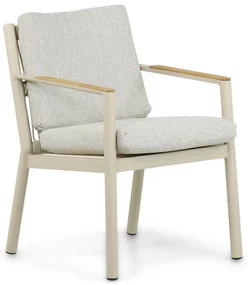 Tuinset 6 personen 240 cm Aluminium/rope Taupe Coco Sevilla/Brighton