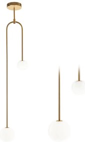 Plafondlamp hangende gouden glazen bollen APP964-2CP