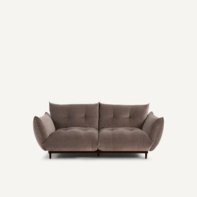 3-zits compacte bank in stoned fluweel, VITORIA