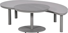 Garden Impressions Zante loungetafels set van 2 - taupe - cantostone Napoli sand